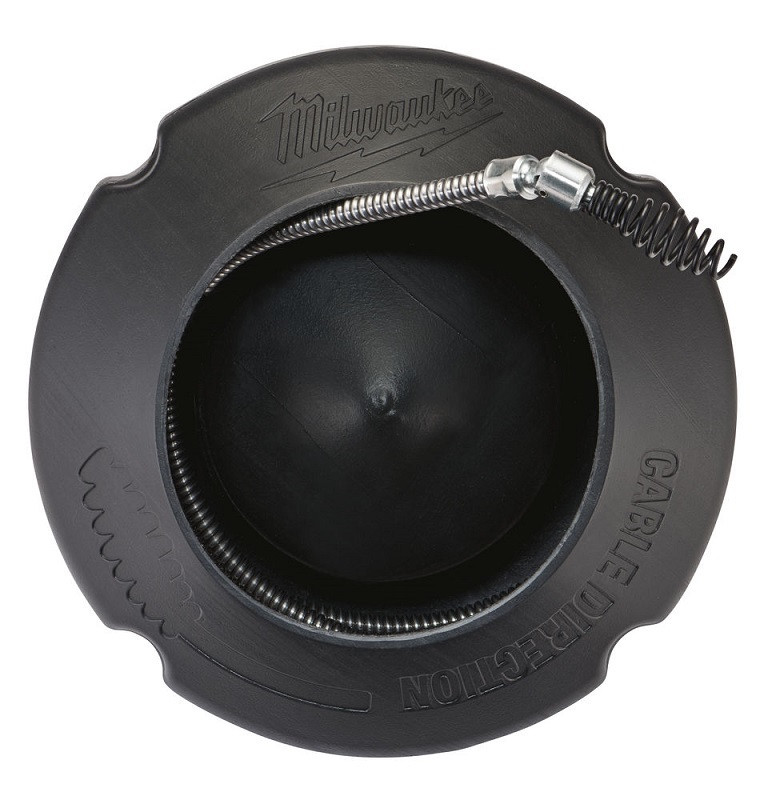 Тросик для прочистной машины 8мм x 7.6м spiral, pivot bulb auger + барабан