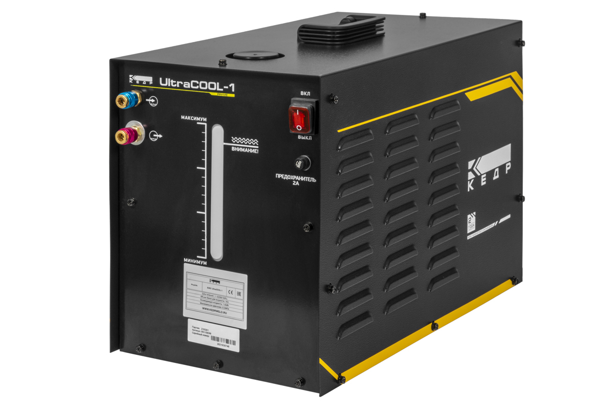 Перейти на страницу товара Блок жидкостного охлаждения КЕДР UltraCOOL-1 (220 В, 8,5 л/мин, 3 кг/см2, 15 кг)