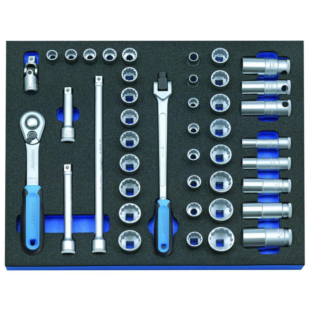 Набор головок с отверточными вставками 3/8