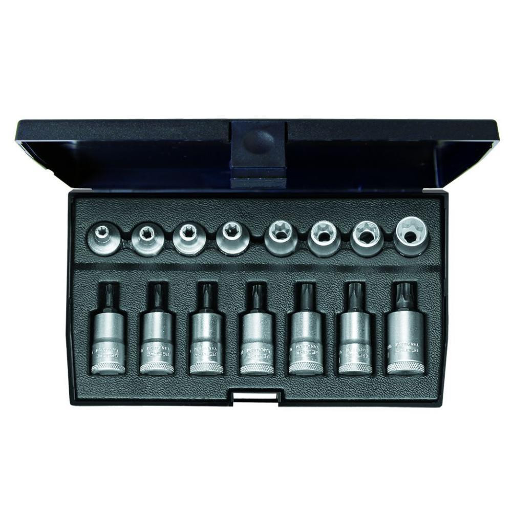 Набор торцевых головок с отверточными вставками 3/8