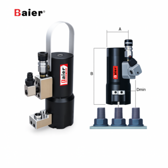 Двухступенчатый гидравлический тензорный домкрат (шпильконатяжитель) М30 - М48 465 - 1221 кН Серия WTB Baier