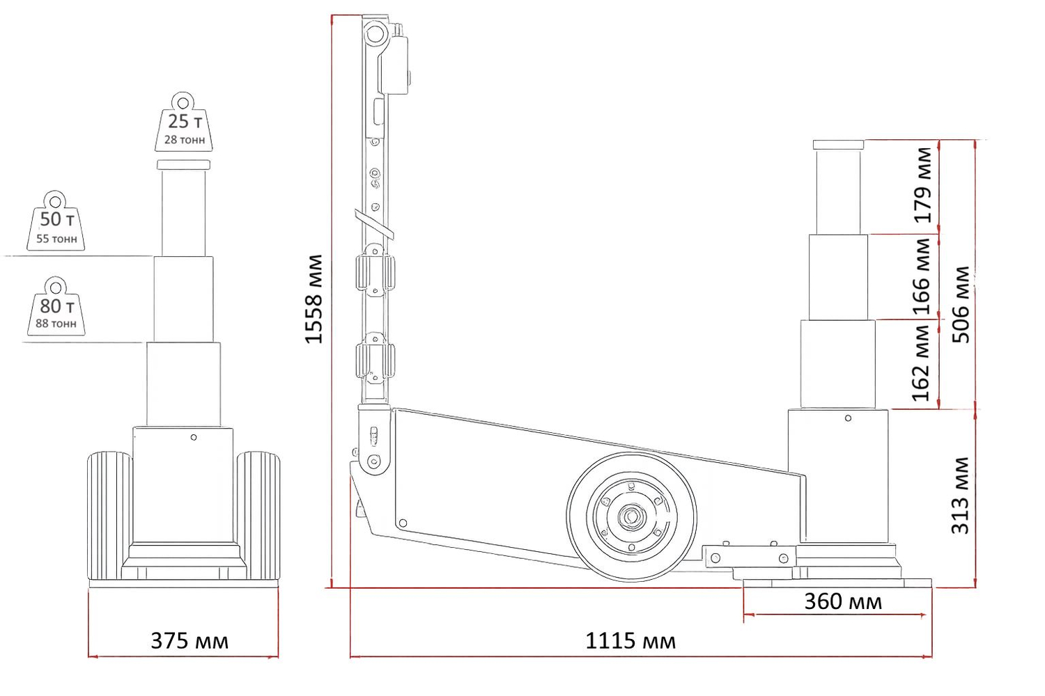 Домкрат DPLIFT-660N Dino Paoli