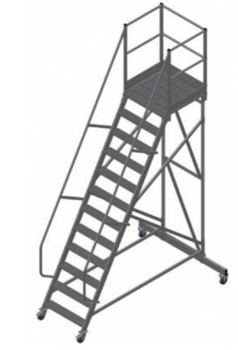 Лестница с платформой, передвижная СПА 1,0