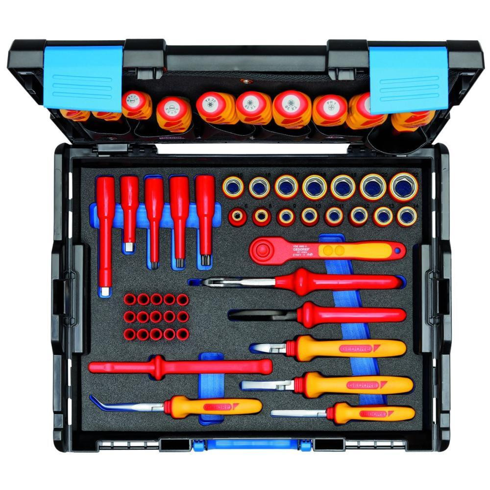 Кликните для увеличения изображения VDE-Комплект инструментов, HYBRID 53 pcs in L-BOXX 136 GEDORE
