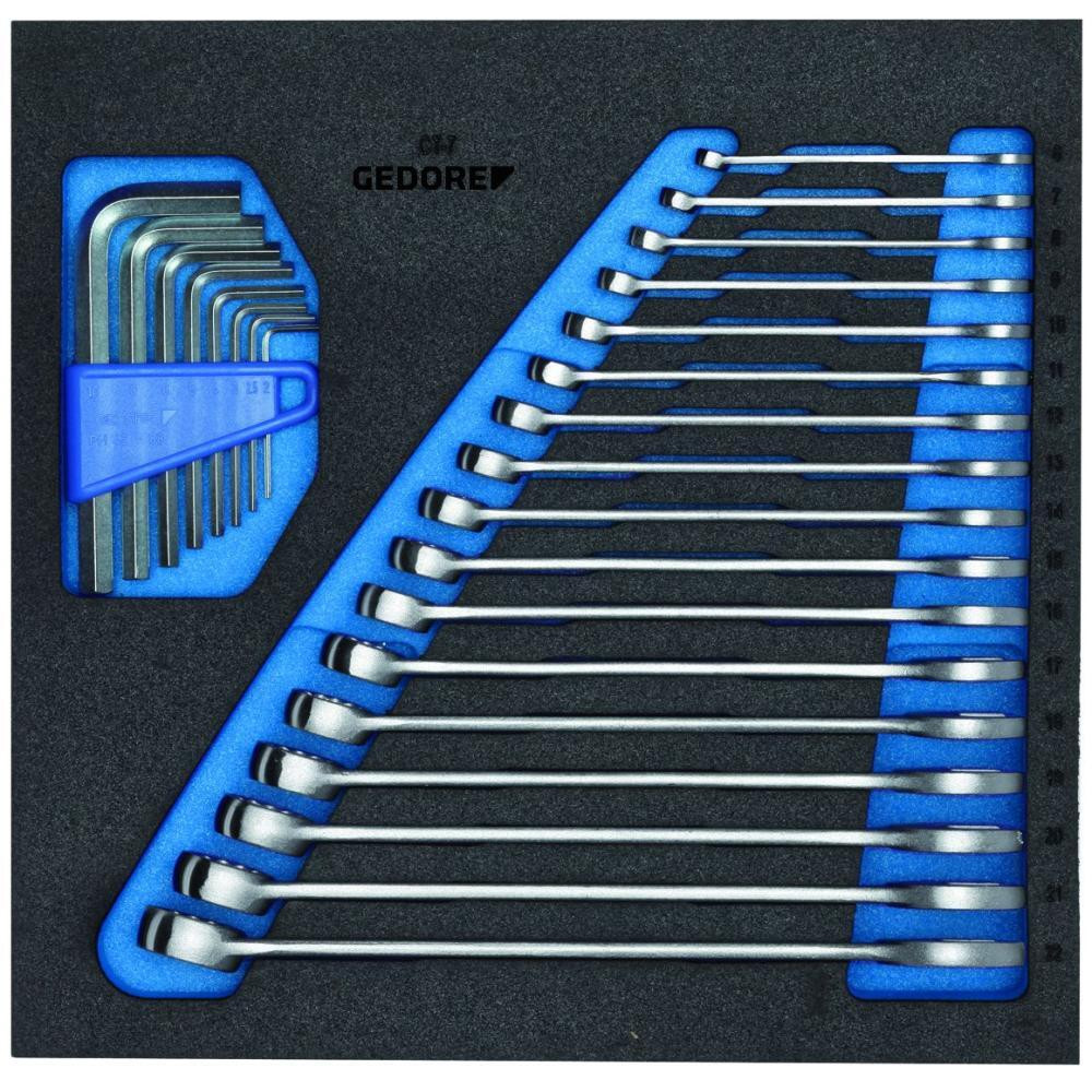 Набор комбинированных ключей в СТ ложементе GEDORE