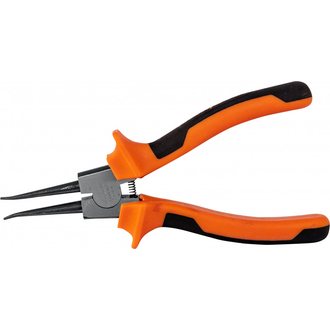 440307 Щипцы прямые для стопорных колец с двухкомпонентными рукоятками, разжим, 180 мм, 5-40 мм