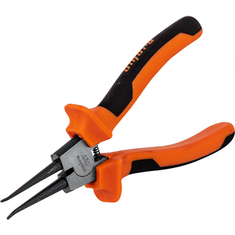 440307 Щипцы прямые для стопорных колец с двухкомпонентными рукоятками, разжим, 180 мм, 5-40 мм