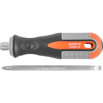 756210 Отвертка стержневая двусторонняя ROUND GRIP, РН2,SL6x100 мм