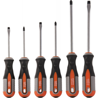 975006 Набор отверток стержневых ROUND GRIP, 6 предметов