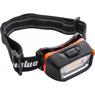 A90063 Фонарь светодиодный аккумуляторный, налобный с сенсором и световым пучком 300 Лм