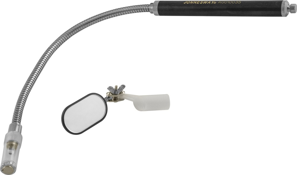 AG010035 Захват магнитный гибкий с зеркалом и подсветкой., L- 445 мм