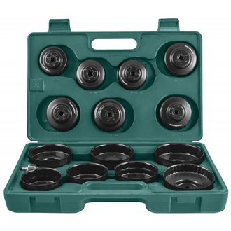 AI050004 Комплект чашек для съема масляных фильтров 65-100 мм, 15 предметов