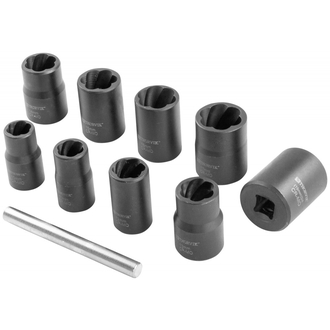 BESS3810 Набор головок торцевых спиральных для поврежденного крепежа 3/8