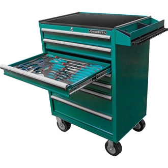 C-7DW1179V Тележка инструментальная 7-ми полочная с инструментом в ложементах, 179 предметов