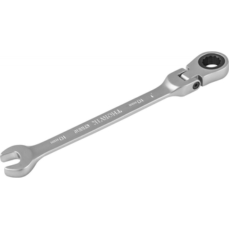 CFRW10 Ключ гаечный комбинированный трещоточный карданный, 10 мм