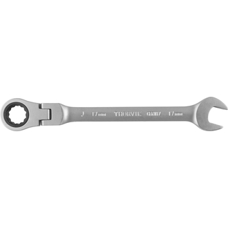 CFRW17 Ключ гаечный комбинированный трещоточный карданный, 17 мм