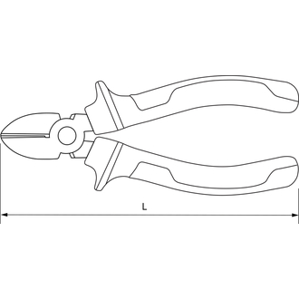 CP00150 Бокорезы с двухкомпонентными рукоятками, 160 мм