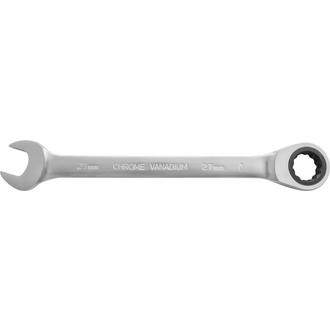 CRW27 Ключ гаечный комбинированный трещоточный, 27 мм