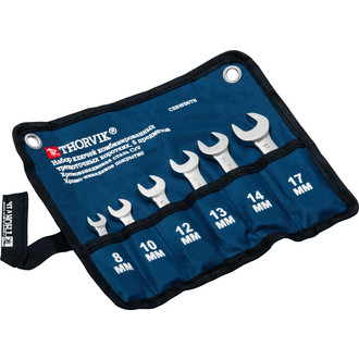 CSRWS6TB Набор ключей гаечных комбинированных трещоточных коротких в сумке, 8-17 мм, 6 предметов