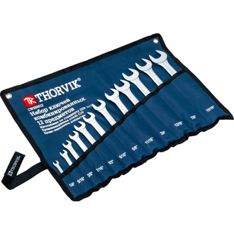 CWIS0012 Набор ключей гаечных комбинированных дюймовых в сумке 1/4