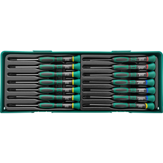 D376514LSP Набор отверток для точной механики в ложементе, L-65 мм, 14 предметов