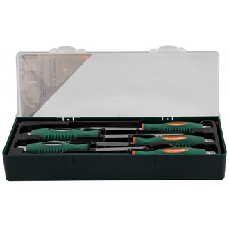 D70105SC Набор отверток стержневых ударных, силовых под ключ, в ложементе, 5 предметов