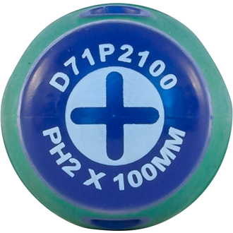 D71P2100 Отвертка стержневая крестовая ANTI-SLIP GRIP, PH2х100 мм