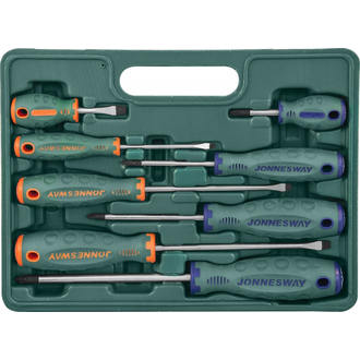 D71PP08S Набор отверток стержневых ANTI-SLIP GRIP, 8 предметов