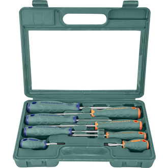 D71PP08S Набор отверток стержневых ANTI-SLIP GRIP, 8 предметов