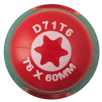 D71T6 Отвертка стержневая TORX® ANTI-SLIP GRIP, T6x60