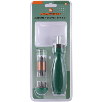 DR0119S Рукоятка отверточная трещоточная в наборе с битами, 19 предметов