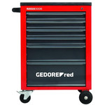 Рабочая тележка MECHANIC с 6 выдвижными ящиками, красная/антрацит GEDORE RED