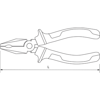 LP00180 Пассатижи с двухкомпонентными рукоятками, 180 мм