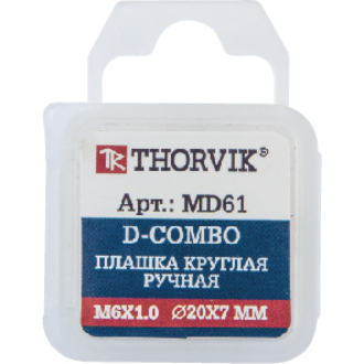MD1215 Плашка D-COMBO круглая ручная М12х1.5, HSS, Ф38х10 мм