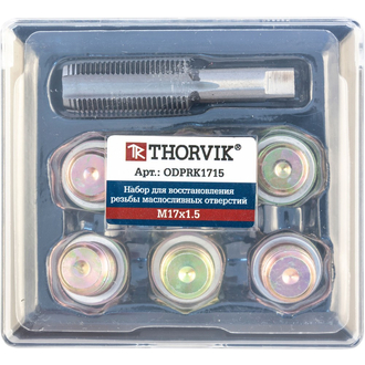 ODPRK1715 Набор для восстановления резьбы сливного отверстия поддона M17х1.5, 7 предметов