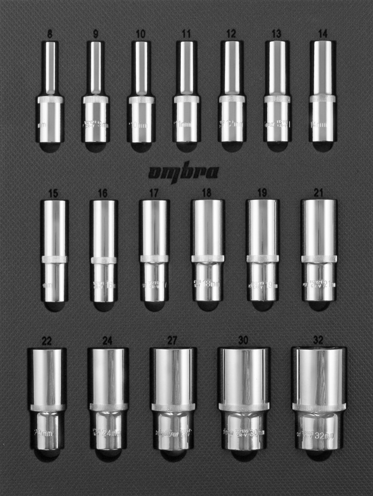 OMT18STE Набор головок торцевых глубоких 1/2