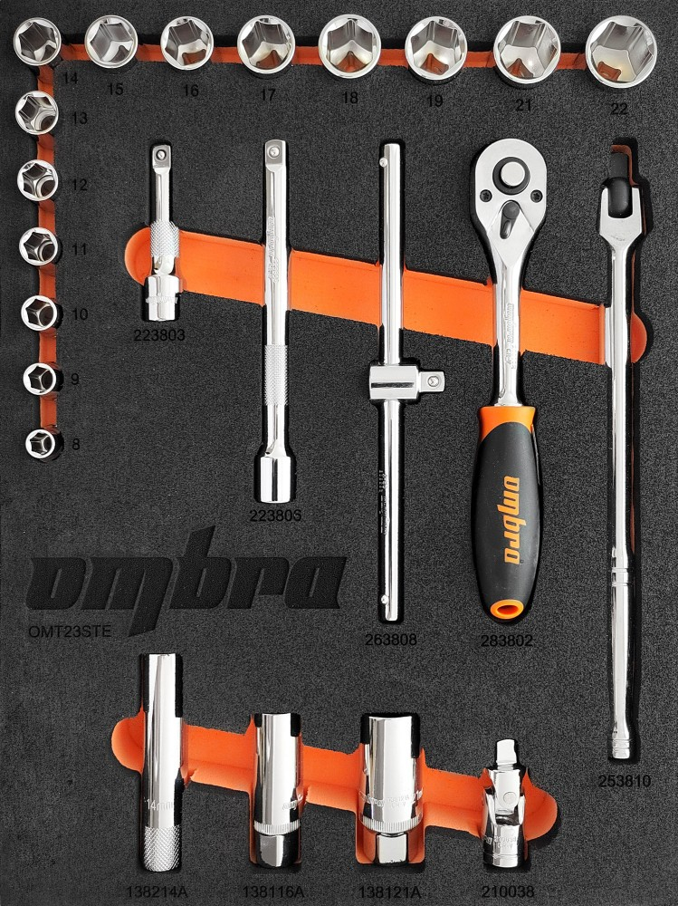 OMT23STE Набор головок торцевых 3/8