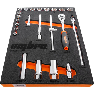 OMT23STE Набор головок торцевых 3/8