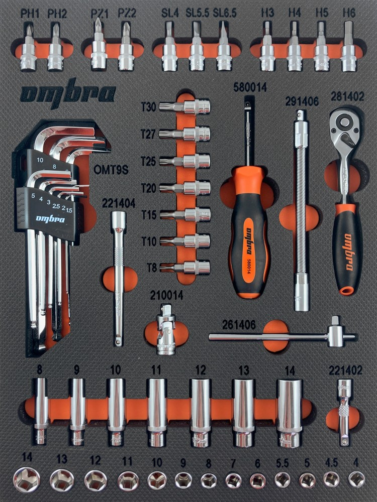 OMT54STE Набор головок торцевых 1/4