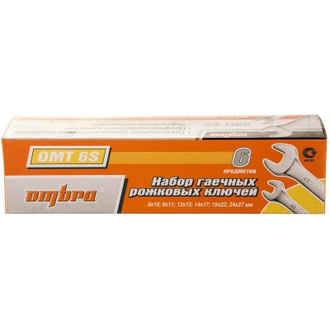 OMT6S Набор ключей гаечных рожковых в сумке, 8-27 мм, 6 предметов