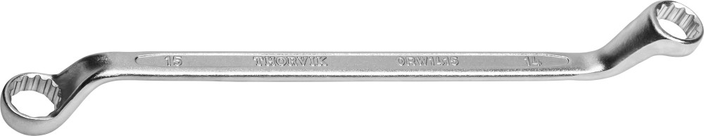 ORW1415 Ключ гаечный накидной изогнутый 75°, 14x15 мм