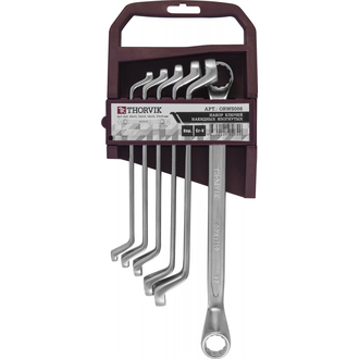 ORWS006 Набор ключей гаечных накидных изогнутых 75° на держателе, 6-19 мм, 6 предметов