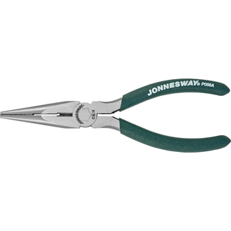 P066A Длинногубцы прямые, с ПВХ рукоятками, 160 мм