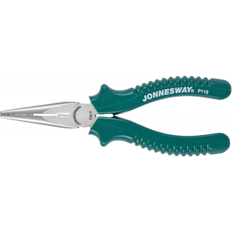 P116 Длинногубцы прямые, многофункциональные, с полимерными рукоятками, 160 мм