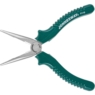 P116 Длинногубцы прямые, многофункциональные, с полимерными рукоятками, 160 мм