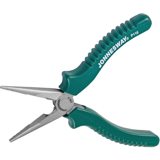 P116 Длинногубцы прямые, многофункциональные, с полимерными рукоятками, 160 мм