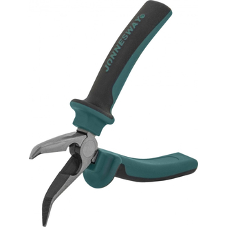 P1218 Длинногубцы изогнутые 45 с двухкомпонентными рукоятками, 200 мм