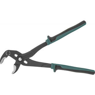 P28212 Клещи переставные с реечной регулировкой, коробчатым захватом и двухкомпонентными рукоятками, 300 мм, 0-46 мм