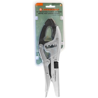 P52C10 Зажим ручной переставной с шарнирной губкой и трубным захватом, 250 мм, 0-80 мм