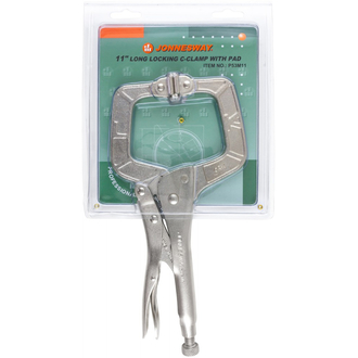 P53M11 Зажим ручной с фиксацией, С-образный захват, 275 мм, 0-90 мм